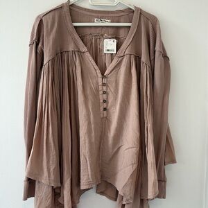 We the free top pinky taupe